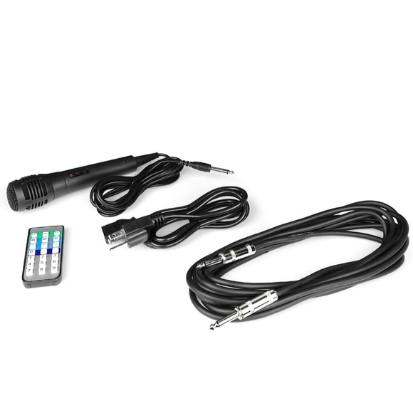 Set of PA speakers with stands and mic - Picture 7 of 10